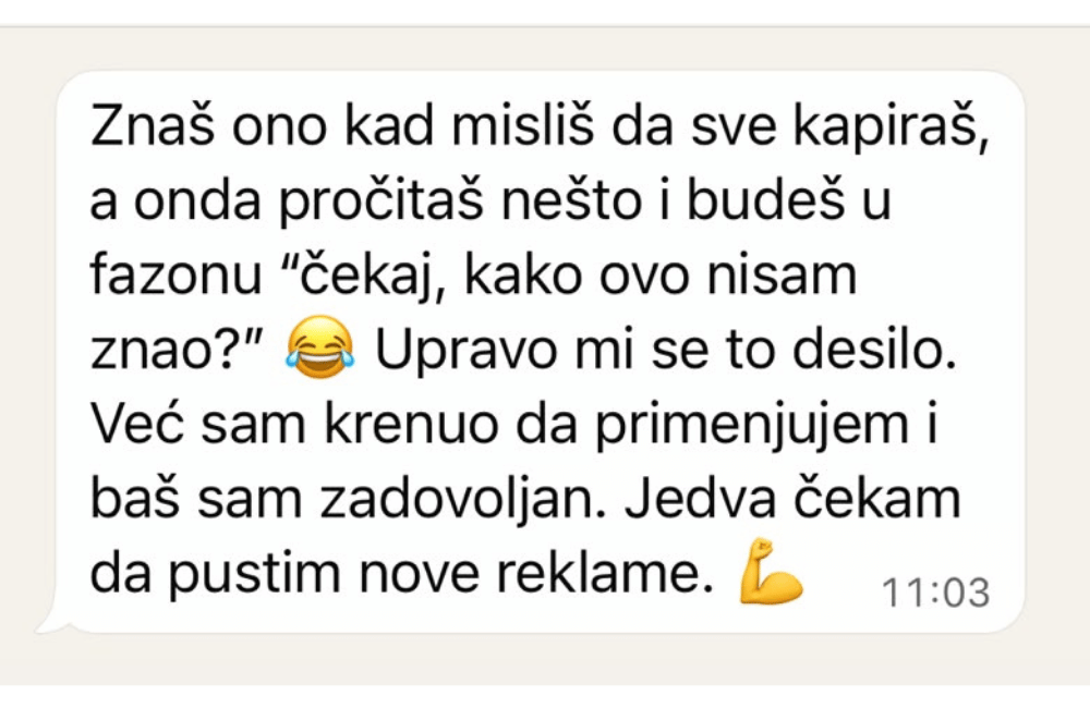 Poruka čitateljke Marketing azbuke