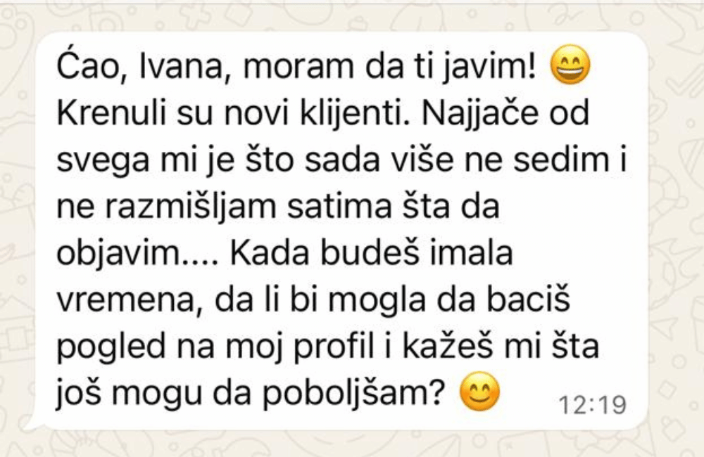 Poruka čitateljke Marketing azbuke