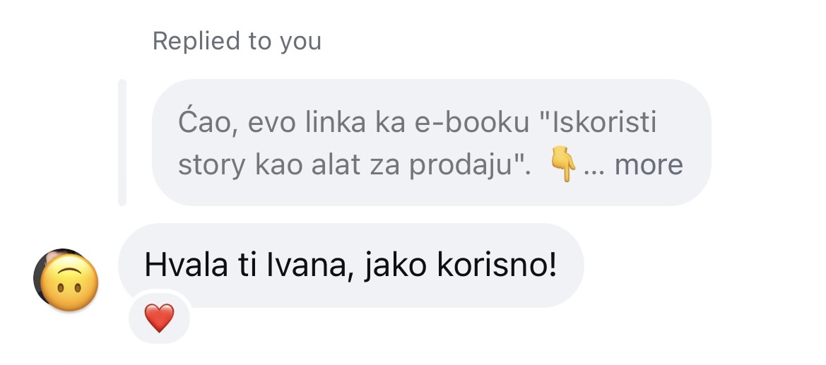 Utisak o bonusu Story kao alat za prodaju